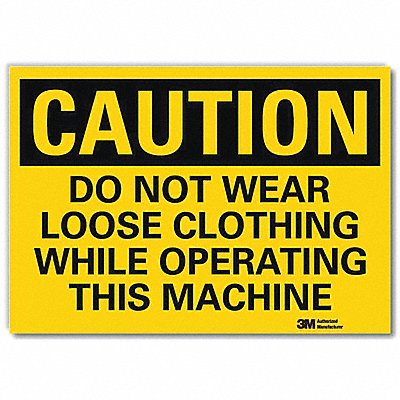 LYLE U41214RD10X7 Safety Sign 7 in x 10 in Reflective Sheeting