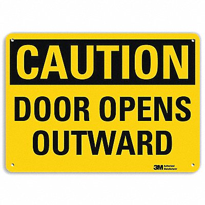 LYLE U41215RA14X10 Safety Sign 10 in x 14 in Aluminum