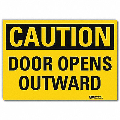 LYLE U41215RD10X7 Safety Sign 7inx10in Reflective Sheeting