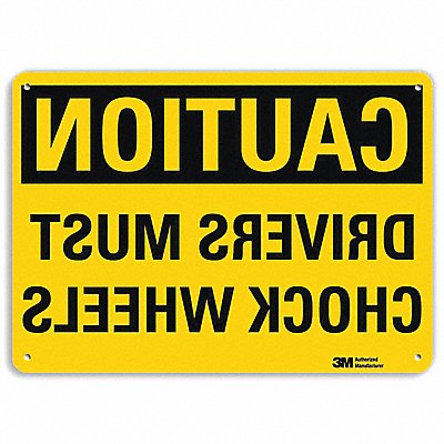 LYLE U41220RA10X7 Safety Sign 7 in x 10 in Aluminum