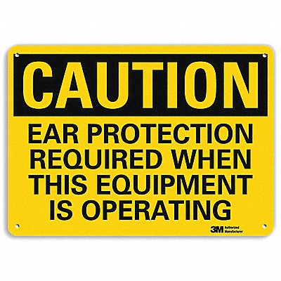 LYLE U41252RA10X7 Safety Sign 7 in x 10 in Aluminum