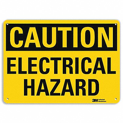 LYLE U41254RA10X7 Safety Sign 7 in x 10 in Aluminum