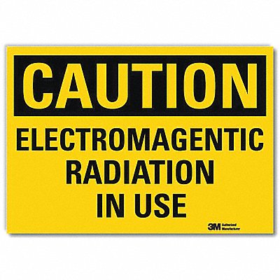 LYLE U41255RD10X7 Caution Sign 7 in x 10 in Reflective Sheeting