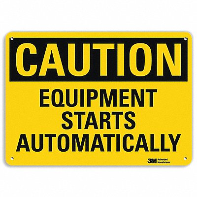 LYLE U41264RA10X7 Safety Sign 7 in x 10 in Aluminum