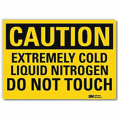 LYLE U41265RD14X10 Caution Sign 10x14in Reflective Sheeting