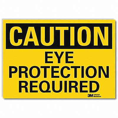 LYLE U41283RD14X10 Caution Sign 10x14in Reflective Sheeting