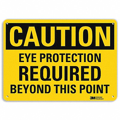 LYLE U41286RA10X7 Safety Sign 7 in x 10 in Aluminum