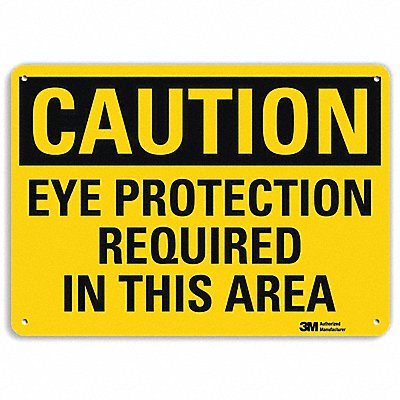 LYLE U41287RA10X7 Safety Sign 7 in x 10 in Aluminum