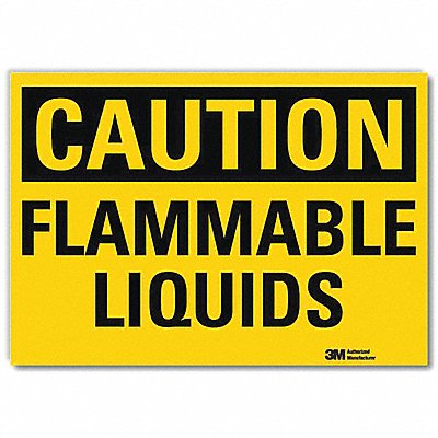 LYLE U41311RD7X5 Caution Sign 5inx7in Reflective Sheeting