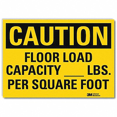 LYLE U41314RD10X7 Safety Sign 7inx10in Reflective Sheeting