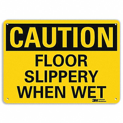 LYLE U41318RA10X7 Safety Sign 7 in x 10 in Aluminum