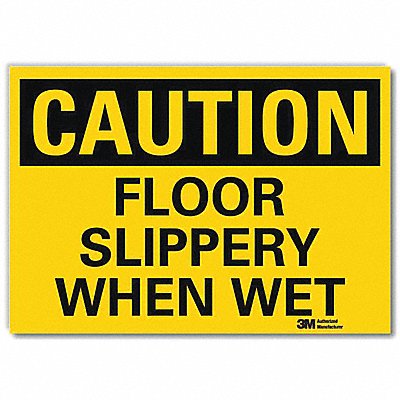 LYLE U41318RD14X10 Safety Sign 10inx14inReflective Sheeting