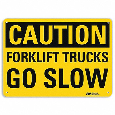 LYLE U41330RA10X7 Safety Sign 7 in x 10 in Aluminum