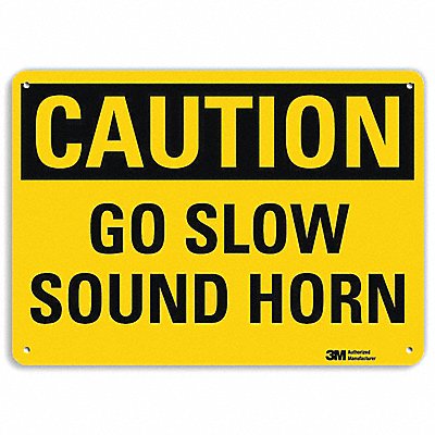LYLE U41341RA10X7 Reflective Lift Truck Sign 7x10in Plastc