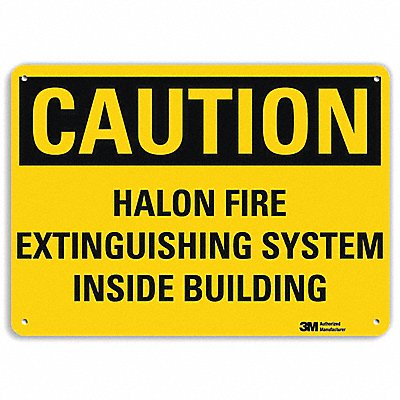 LYLE U41352NP10X7 Fire Sign 7 in x 10 in Plastic