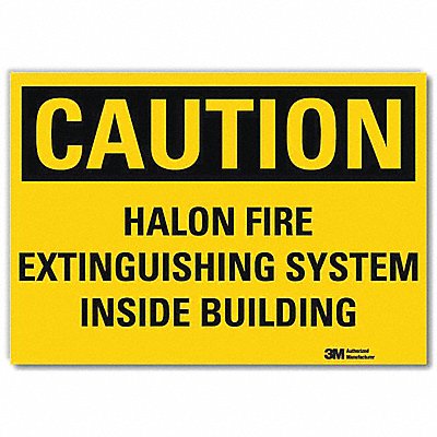 LYLE U41352RD10X7 Fire Sign 7in x 10in Reflective Sheeting