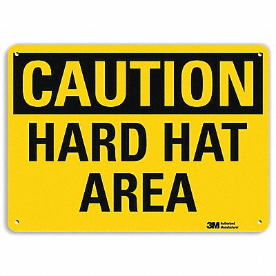 LYLE U41357RA10X7 Safety Sign 7 in x 10 in Aluminum