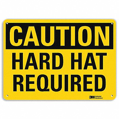 LYLE U41359RA10X7 Safety Sign 7 in x 10 in Aluminum
