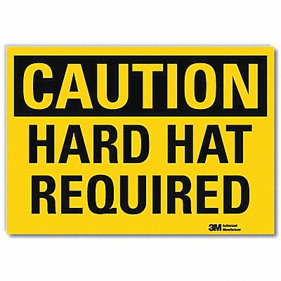 LYLE U41359RD10X7 Caution Sign 7inx10inReflective Sheeting