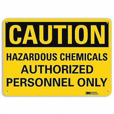 LYLE U41369NP10X7 Caution Sign 7 in x 10 in Plastic