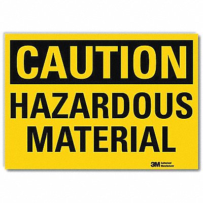LYLE U41370RD10X7 Caution Sign 7inx10inReflective Sheeting