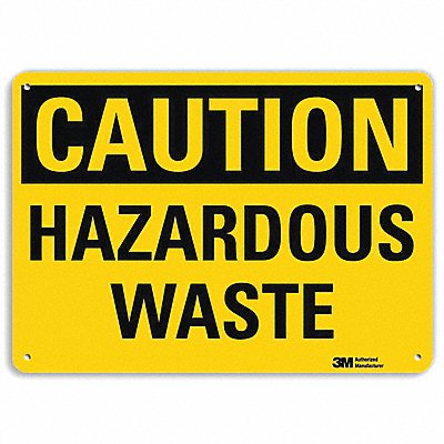 LYLE U41377NA14x10 Caution Sign 10 inx14 in Aluminum