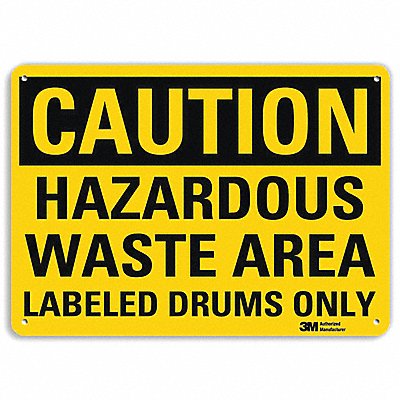 LYLE U41378RA10X7 Safety Sign 7 in x 10 in Aluminum