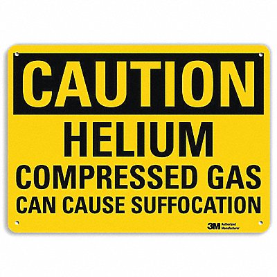 LYLE U41407NA10x7 Caution Sign 7 in x 10 in Aluminum