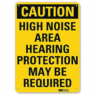 LYLE U41415NA7x10 Caution Sign 10 inx7 in Aluminum