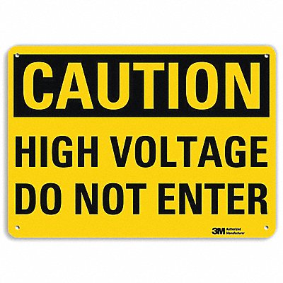 LYLE U41422RA10X7 Safety Sign 7 in x 10 in Aluminum