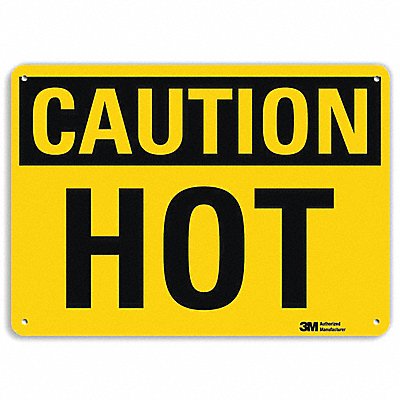LYLE U41424RA10X7 Safety Sign 7 in x 10 in Aluminum