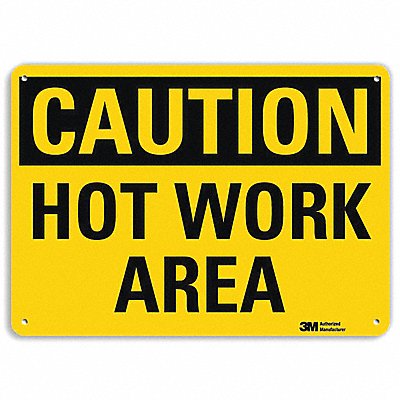 LYLE U41433RA10X7 Safety Sign 7 in x 10 in Aluminum