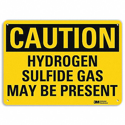LYLE U41436RA10X7 Safety Sign 7 in x 10 in Aluminum