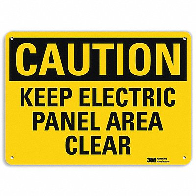 LYLE U41458RA10X7 Safety Sign 7 in x 10 in Aluminum