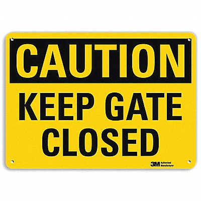 LYLE U41459RA10X7 Safety Sign 7 in x 10 in Aluminum