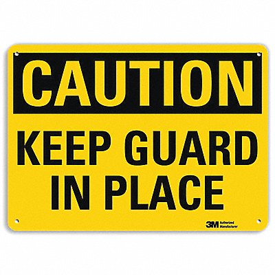 LYLE U41460RA10X7 Safety Sign 7 in x 10 in Aluminum