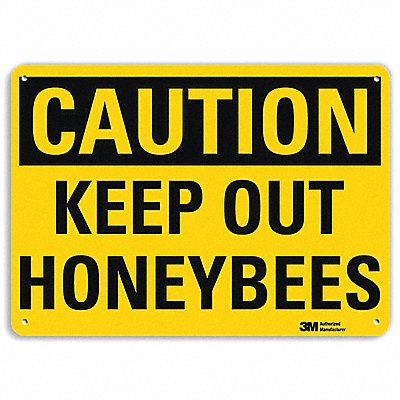 LYLE U41470RA10X7 Safety Sign 7 in x 10 in Aluminum