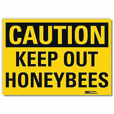 LYLE U41470RD14X10 Safety Sign 10 in x 14 in Reflective Sheeting