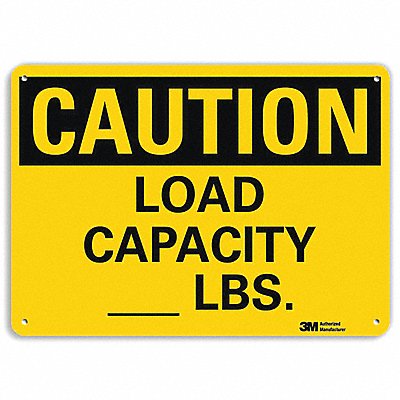 LYLE U41490RA10X7 Safety Sign 7 in x 10 in Aluminum