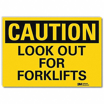 LYLE U41508RD7X5 Safety Sign 5inx7in Reflective Sheeting