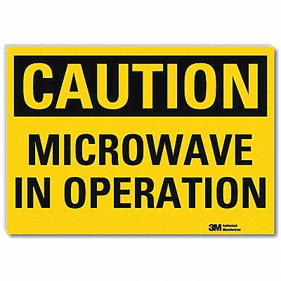 LYLE U41528RD10X7 Caution Sign 7 in x 10 in Reflective Sheeting