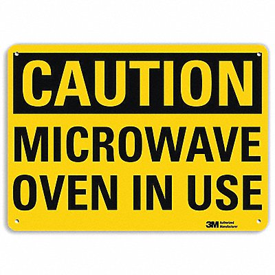 LYLE U41533NA14x10 Caution Sign 10 in x 14 in Aluminum