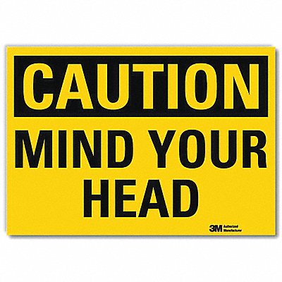 LYLE U41534RD14X10 Safety Sign 10 in x 14 in Reflective Sheeting