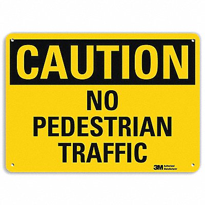 LYLE U41543RA14X10 Rflctv Pedestrian Traffic Sign 10x14in