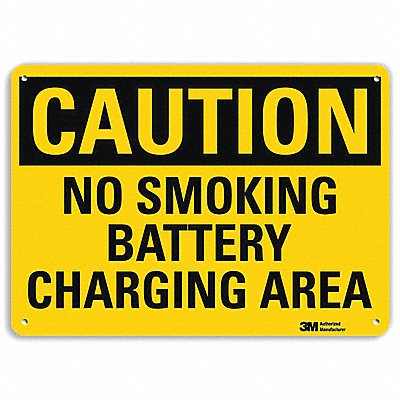LYLE U41548RA14X10 No Smoking Sign 10 in x 14 in Aluminum
