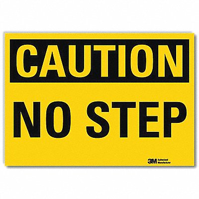 LYLE U41553RD14X10 Safety Sign 10 in x 14 in Reflective Sheeting