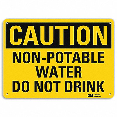 LYLE U41560RA10X7 Safety Sign 7 in x 10 in Aluminum