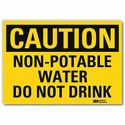 LYLE U41560RD7X5 Safety Sign 5inx7in Reflective Sheeting