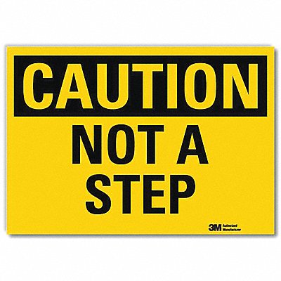 LYLE U41562RD14X10 Safety Sign 10 in x 14 in Reflective Sheeting