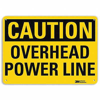 LYLE U41579RA10X7 Safety Sign 7 in x 10 in Aluminum